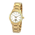 Tory Burch Collins White Dial Gold Steel Strap Watch for Women - TBW1300