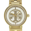 Tory Burch Reva Gold Dial Gold Steel Strap Watch for Women - TBW4011