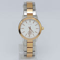 Tory Burch Collins White Dial Two Tone Steel Strap Watch for Women - TBW1305