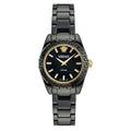 Versace DV One Mini Black Dial Black Steel Strap Watch for Women - VE9F00124