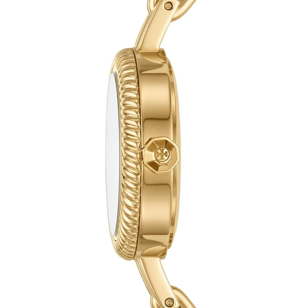 Tory Burch Riva Gold Dial Gold Steel Strap Watch for Women - TBW4029