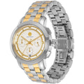 Tory Burch Classic Chronograph White Dial Two Tone Steel Strap Watch for Women - TBW1034