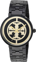Tory Burch Reva Black Dial Black Steel Strap Watch for Women - TBW4039