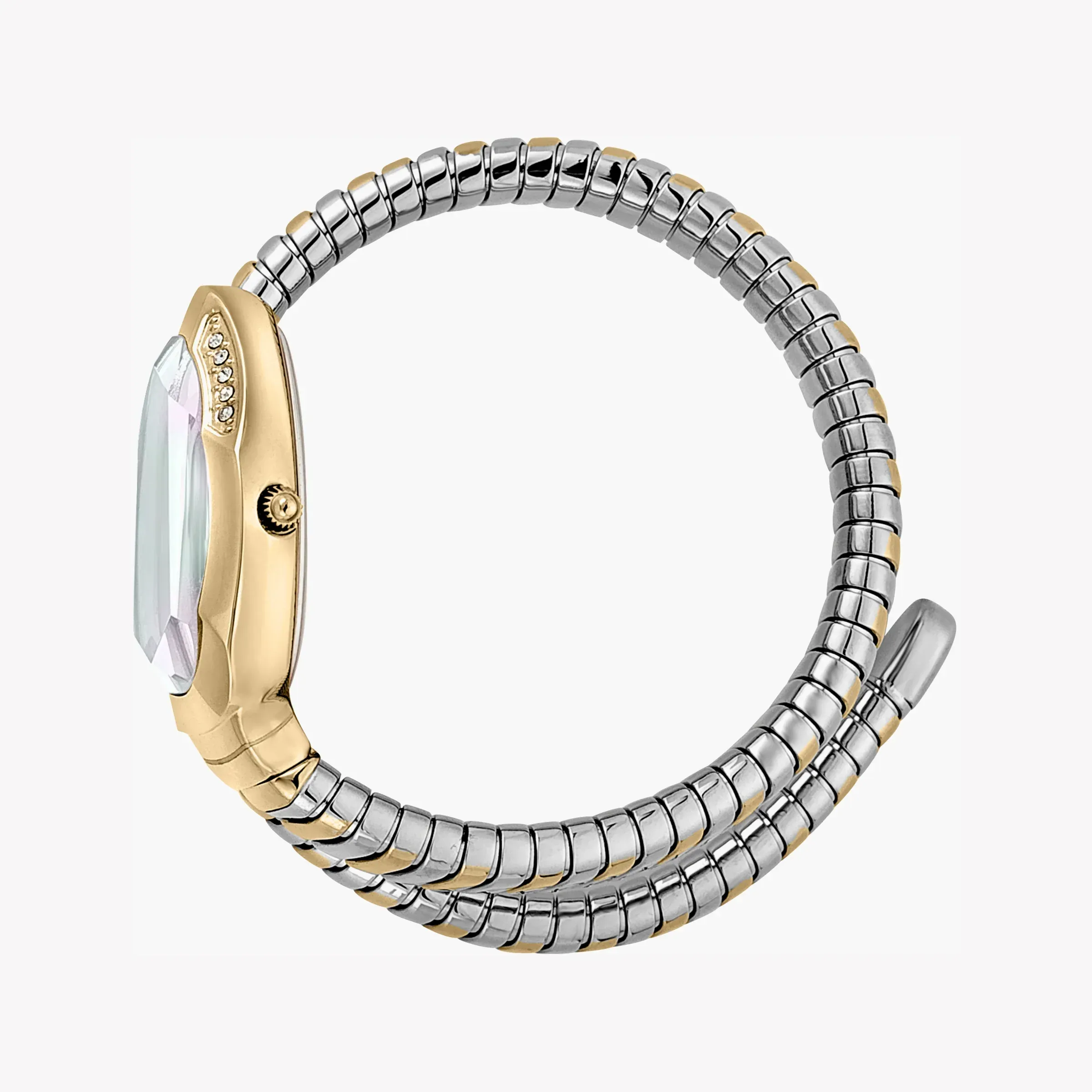 Just Cavalli Serpente Metallica Mother of Pearl Dial Two Tone Steel Strap Watch for Women - JC1L208M0065