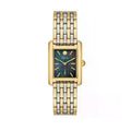 Tory Burch Eleanor Mother of Pearl Black Dial Two Tone Steel Strap Watch for Women - TBW1084