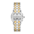 Tory Burch Classic Chronograph White Dial Two Tone Steel Strap Watch for Women - TBW1034