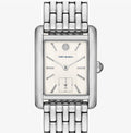 Tory Burch Eleanor White Dial Silver Steel Strap Watch for Women - TBW1069
