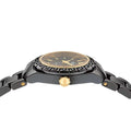 Versace DV One Mini Black Dial Black Steel Strap Watch for Women - VE9F00124