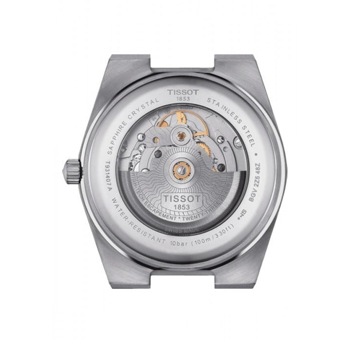 Tissot PRX Powermatic 80 Gold Automatic Silver Dial Silver Steel Strap Watch for Men - T931.407.41.031.01