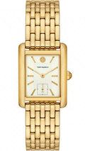 Tory Burch Eleanor White Dial Gold Steel Strap Watch for Women - TBW1060