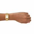 Tory Burch Eleanor White Dial Gold Steel Strap Watch for Women - TBW1060