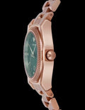 Emporio Armani Federica Analog Green Dial Rose Gold Steel Strap Watch for Women - AR11639
