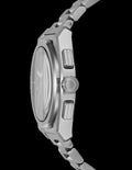 Emporio Armani Federico Chronograph Green Dial Silver Steel Strap Watch for Men - AR11640