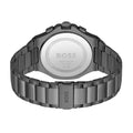 Hugo Boss Taper Chronograph Black Dial Black Steel Strap Watch for Men - 1514090