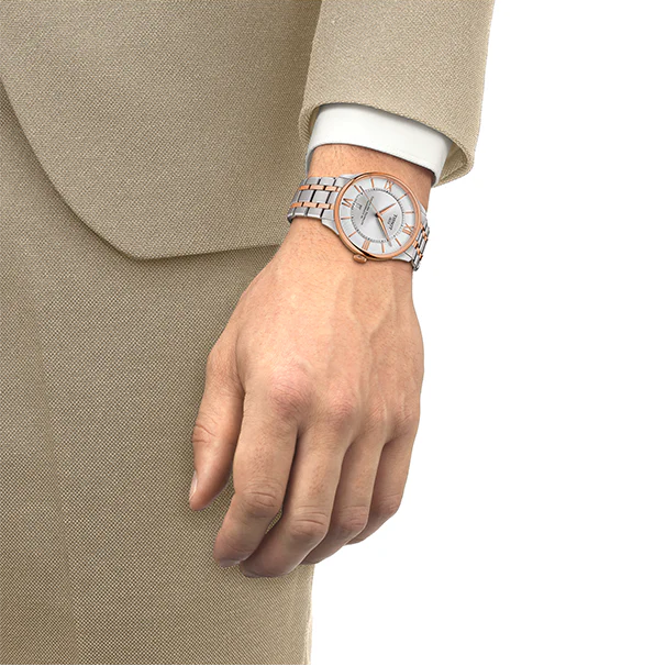 Tissot Tissot Chemin Des Tourelles Powermatic 80 Silver Dial Two Tone Steel Strap Watch for Men - T139.407.22.038.00