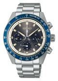 Seiko Prospex Speedtimer Solar Chronograph Grey Dial Silver Steel Strap Watch for Men - SSC939
