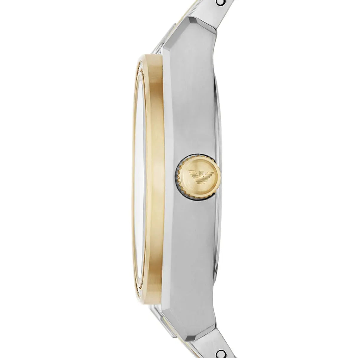 Emporio Armani Federica Mother of Pearl Dial Two Tone Steel Strap Watch for Women - AR11559