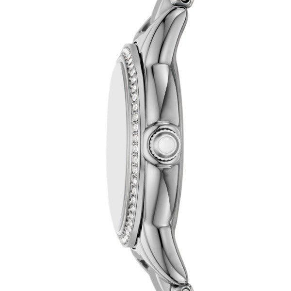 Emporio Armani Mia Mother of Pearl Dial Silver Steel Strap Watch for Women - AR11669