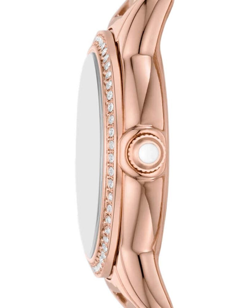 Emporio Armani Mia Mother of Pearl Dial Rose Gold Steel Strap Watch for Women - AR11671
