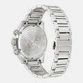 Versace Greca Dome Chronograph Blue Dial Silver Steel Strap Watch for Men - VE6K00323