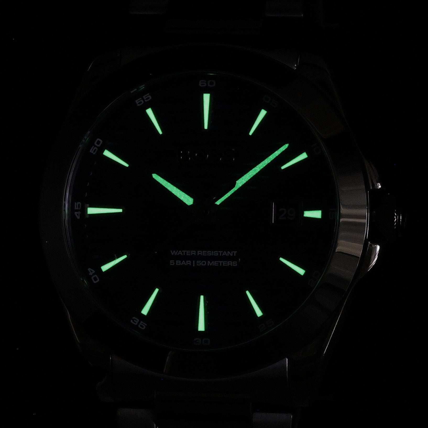 Hugo Boss Strike Blue Dial Gunmetal Grey Steel Strap Watch for Men - 1514175