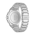 Hugo Boss Taper Chronograph White Dial Silver Steel Strap Watch for Men - 1514087