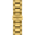 Tissot PR 100 Chronograph White Dial Gold Steel Strap Watch for Men - T150.417.33.031.00