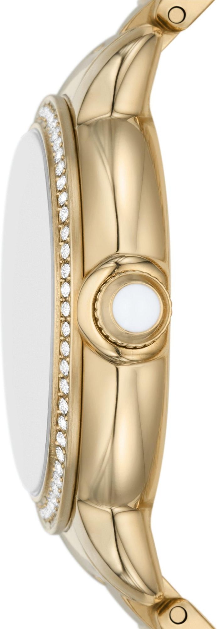 Emporio Armani Mia Crystals Gold Dial Gold Steel Strap Watch for Women - AR11609