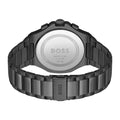 Hugo Boss Taper Chronograph Black Dial Black Steel Strap Watch for Men - 1514088