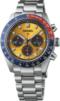 Seiko Prospex Solar Chronograph 1969 Re-interpretation Orange Dial Silver Steel Strap Watch for Men - SSC947