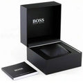 Hugo Boss Taper Chronograph Black Dial Black Leather Strap Watch for Men - 1514085