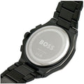 Hugo Boss Taper Chronograph Black Dial Black Steel Strap Watch for Men - 1514090