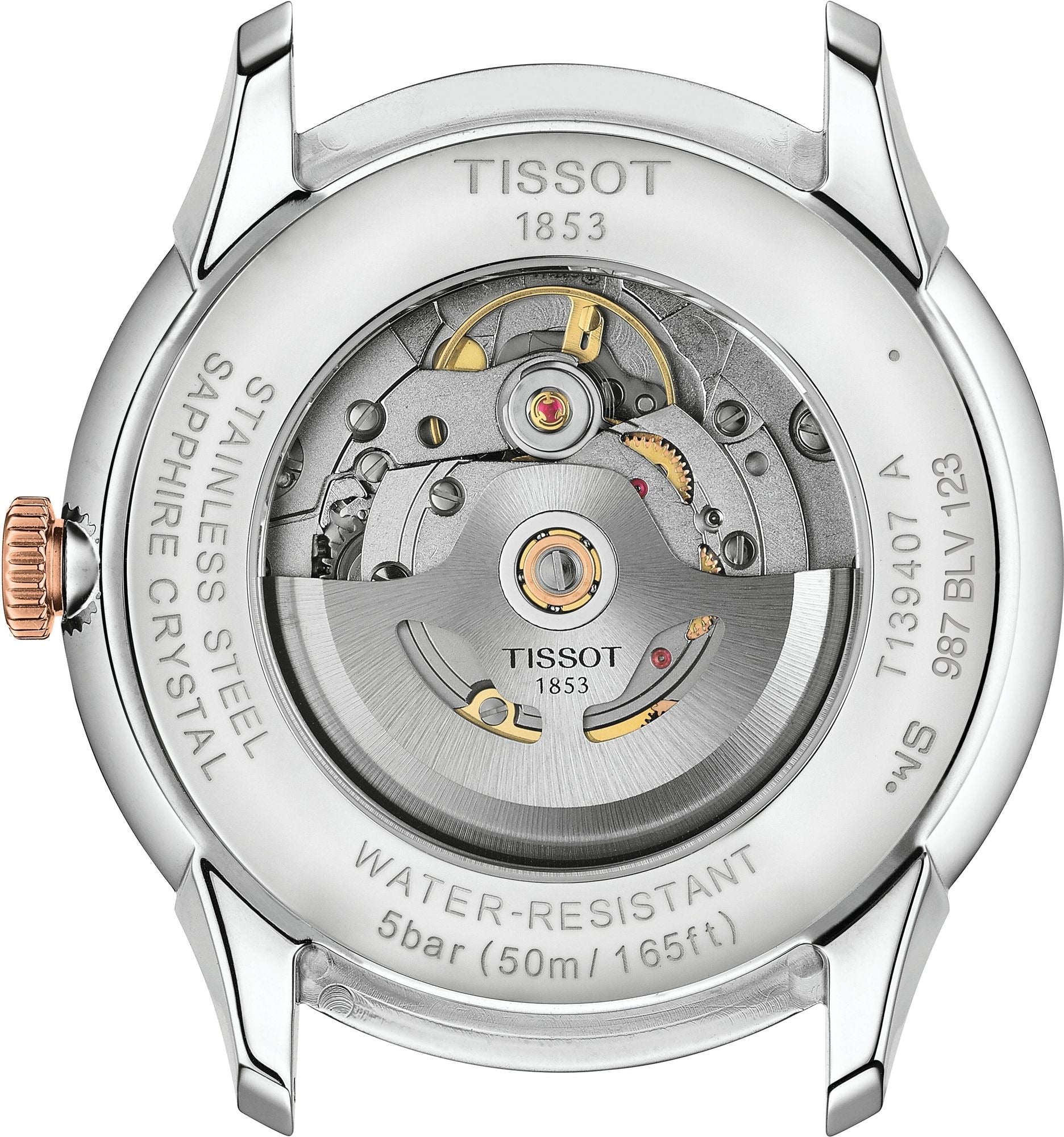 Tissot Tissot Chemin Des Tourelles Powermatic 80 Silver Dial Two Tone Steel Strap Watch for Men - T139.407.22.038.00