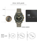 Versace Greca Dome Chronograph Black Dial Grey Steel Strap Watch for Men - VE6K00623