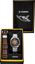 Seiko Prospex US Special Edition King Turtle Automatic Brown Dial Silver Steel Strap Watch for Men - SRPH55