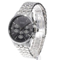 Hugo Boss Avery Chronograph Black Dial Silver Steel Strap Watch for Men - 1514157