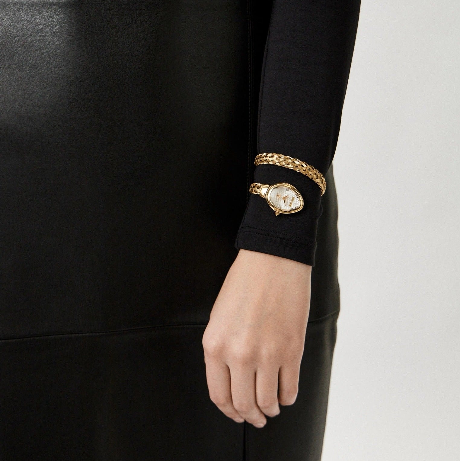 Just Cavalli Novara Silver Dial Gold Steel Strap Watch for Women - JC1L264M0025