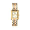 Tory Burch Eleanor White Dial Tri Tone Steel Strap Watch for Women - TBW1078