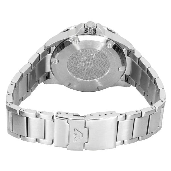 Emporio Armani World Explorer Silver Dial Silver Steel Strap Watch for Men - AR11683