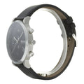 Hugo Boss Integrity Chronograph Black Dial Black Leather Strap Watch for Men - 1513777
