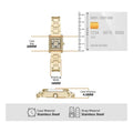 Emporio Armani Genni Crystals Gold Dial Gold Steel Strap Watch for Women - AR11663