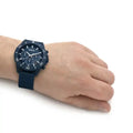 Hugo Boss Admiral Chronograph Blue Dial Blue Nylon Strap Watch for Men - 1513919