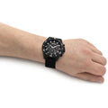 Hugo Boss Admiral Chronograph Black Dial Black Nylon Strap Watch for Men - 1513918