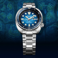 Seiko Prospex US Special Edition Automatic Blue Dial Silver Steel Strap Watch for Men - SRPH59