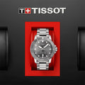 Tissot Seastar 1000 Powermatic 80 Grey Dial Silver Steel Strap Watch for Men - T120.407.11.081.01