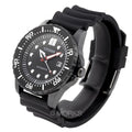 Citizen Mechanical Automatic Black Dial Black Rubber Strap Watch for Men - NJ0125-11E