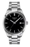 Tissot PR 100 Black Dial Silver Steel Strap Watch for Men - T150.410.11.051.00
