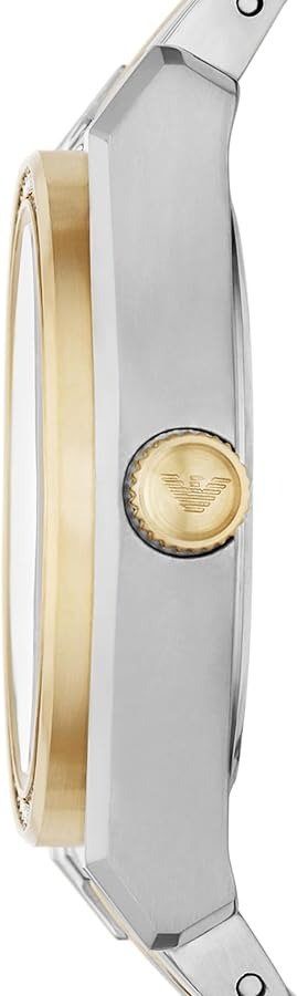 Emporio Armani Federica Mother of Pearl Dial Two Tone Steel Strap Watch for Women - AR11559