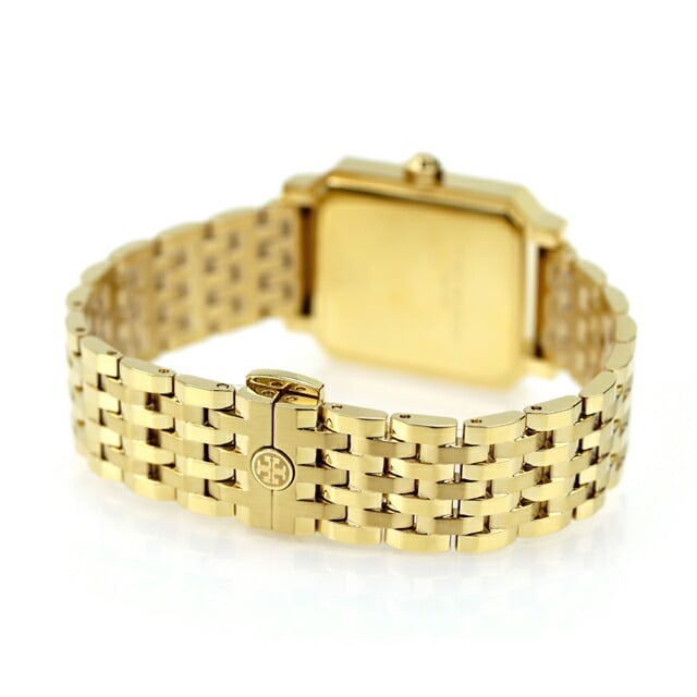 Tory Burch Robinson White Dial Gold Steel Strap Watch for Women - TBW1500