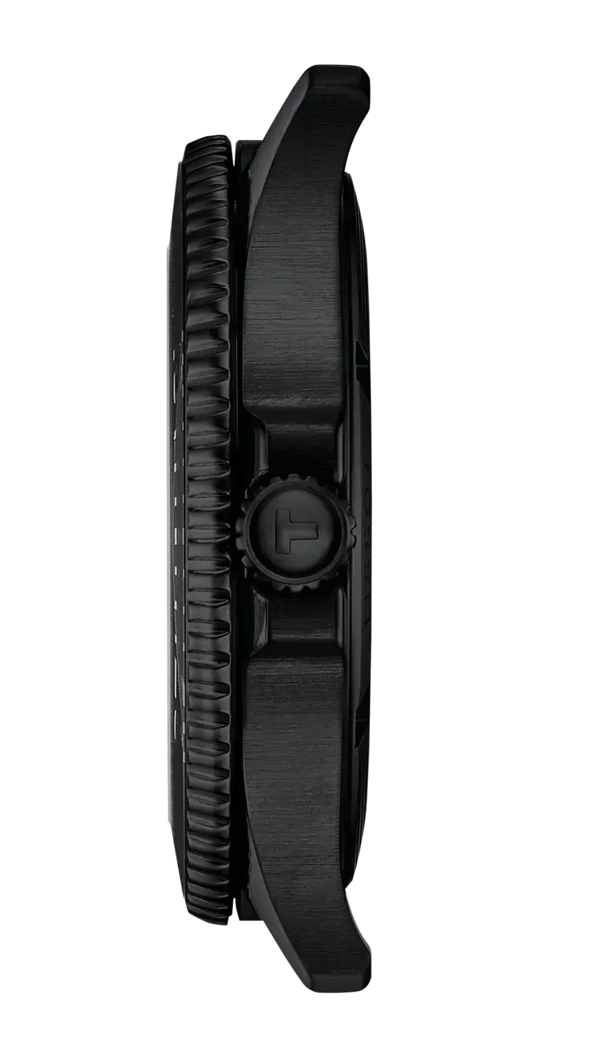 Tissot Tissot Seastar 1000 Quartz Green Dial Black Steel Strap Watch for Men - T120.410.33.091.00